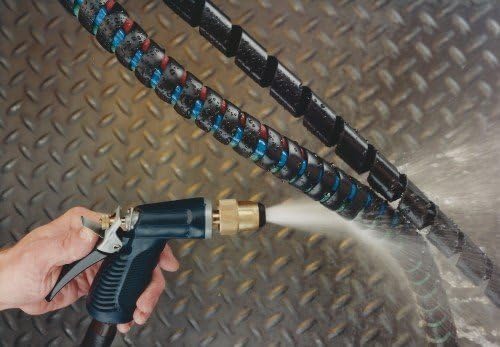Image of Spiral Protective Cover /Plastic Hydraulic Hose Sleeve /Spiral Wrap for Hydraulic Hose Pressure Washer Multicolor