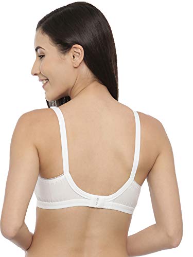 Image of BLOSSOM Women's Single Layered Full Coverage Non Wired Non Padded 100% Woven Cotton Everyday Bra Plus Size Bra