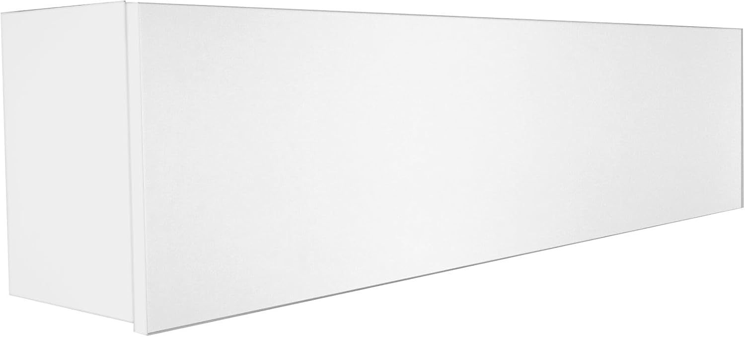 Armoire de Salle de Bain Meuble Modèle Laura Suspendue 30 x 120 x 23 cm Blanc Mat Pliable Murale Commode Moderne Chambre de Rangement Compartiments, Portes Télescopiques