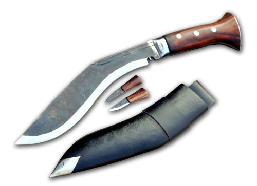 Genuine Gurkha 6' Blade Panawal Ankhola Kukri Rose Wooden Handle-Hand Made Knife- Knives in Nepal