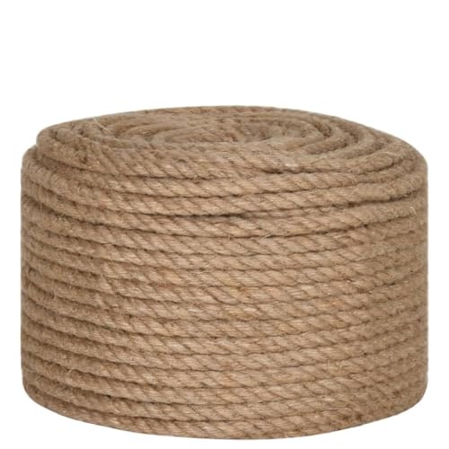 Cuerda de yute natural de 100% fibra de cáñamo resistente de alta densidad 2