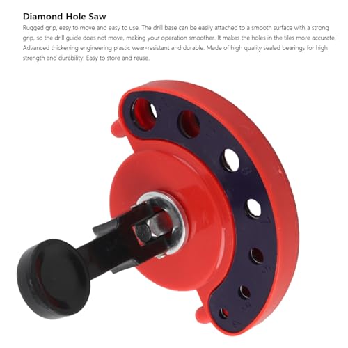 Diamond Drill Bit, 4-12mm Adjustable Glass Opening Locator Drill Bit Ceramic Tile Glass Hole Saw Core Bit Guide Vacuum Base with Suction Cup