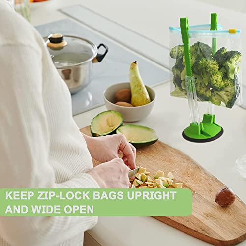 Buying Guide 12 Pack Baggy Rack Stand Adjustable Freezer Bag Holder Stand...