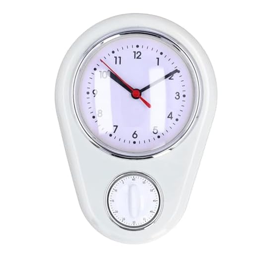 9 inch Wall Clock Kitchen Timer, 60 Minute Visual Countdown Timer, Silent Operation, Easy to Read, Retro Kitchen Wall Clock, Visual Timer, Home Kitchen Timer for Home Kitchen