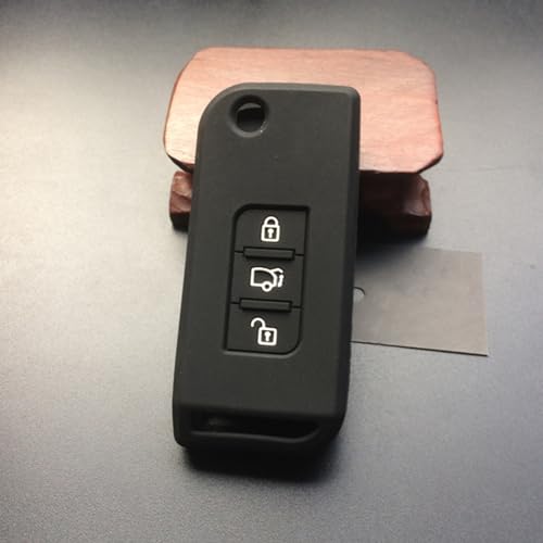 Housse de clé voiture silicone ZAD 3 boutons flip remote Mahindra XUV