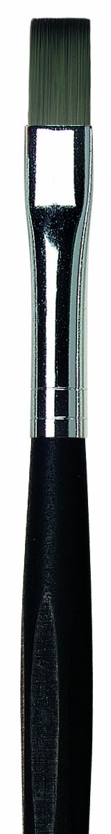 da Vinci Nails Series 3374 Gel Technique Nail Brush, Flat Elastic Synthetic with Easy Grip Handle, Size 8