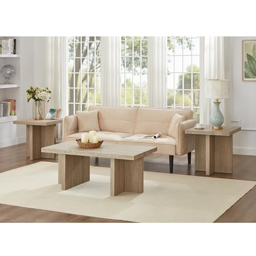 Roundhill Furniture 3-Piece Coffee Table Set