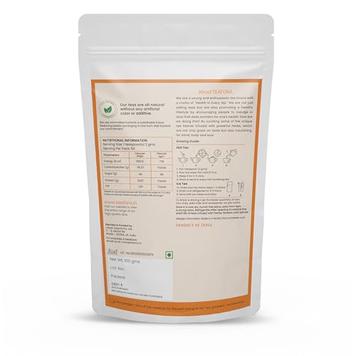 Image of TEAFORA Earl Grey Masala Chai Tea | Spiced Citrus | Blend of Assam CTC, Cardamom, Cinnamon, Black Pepper, Clove, Natural Bergamot Extract | 100% NATURAL - 100g