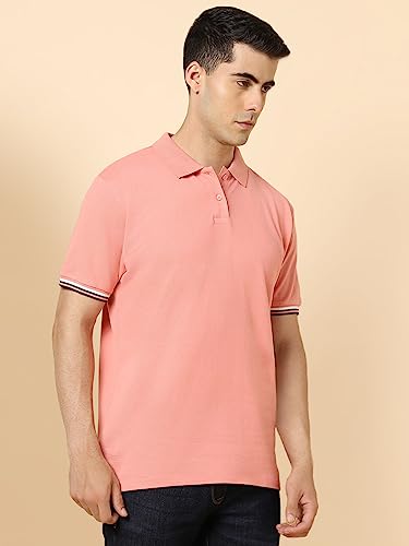 Image of Dennis Lingo - Men's Cotton Solid Slim Fit Polo Neck T-Shirt