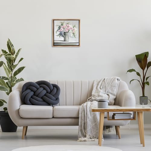 Lienzo de pared premium con diseño texturizado de rosas suaves 3