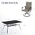 VICLLAX 7 Pieces Outdoor Dining Set, Patio Furniture Set of 6 Patio Swivel Dining Chairs and Rectangular Patio Table with Storage Shelf, Mixed Brown Chairs & Black Tabletop