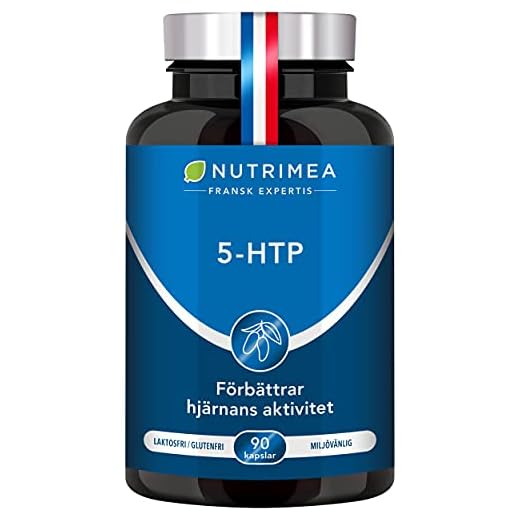 5 HTP - 300 mg/dag - Griffonia Simplicifolia utsädextrakt - Bättre sömn, minskar stress, ångest, sömnlöshet, hjärnas aktivitet - 100% naturligt Vegan - Tillverkad i Frankrike