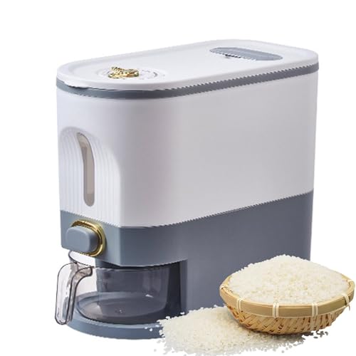 Stoccaggio di cereali - Contenitore di riso | Contenitore di cereali | Vassoio di stoccaggio per cereali impermeabile distributore di cereali con misurino contenitore per cereali di riso e alime