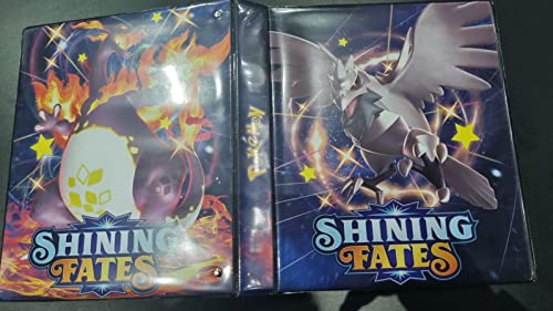 Álbum Pasta tipo Fichário compatível com Cards Pokémon - Shining Fates (Destinos Brilhantes) e Chari