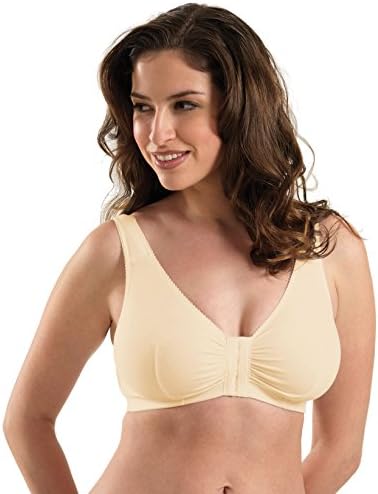 Women's Plus Size Sleep Leisure Cotton Bra, Ecru, 38 C/D/DD