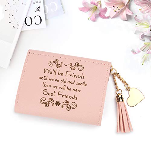 kullder Womens Custom Wallets Girls Ladies Persoanlized Small Leather Trifold Purse with ID Window at Birthday, Anniversary, Graduation3