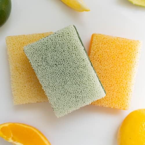 Dixie Belle Scrubby Soap | Lemon/Lime Citrus Scented Natural Infused Scrubber | Cleaning Sponge for Paintbrushes, Gardening, Kitchen | Multipurpose