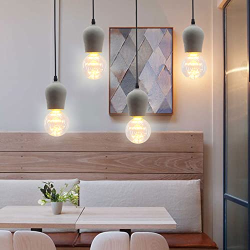 Éclairage pendant moderne en ciment pour suspension table hôtel - 6