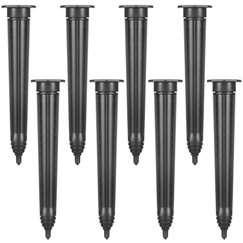 Briwooody 8 Pack Garden Watering Stake Large UV-Protected ABS Plastic Deep Root Irrigation Spike for Trees, Shrubs, Bushes, Shrubs, Flowers, Fruits, Vegetables, Potted Plants (14 Inch)