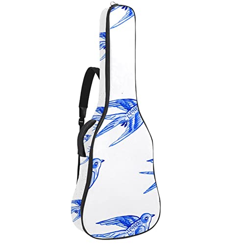 Sac à dos guitare acoustique imperméable 42.9" avec organiseur de sac mandala