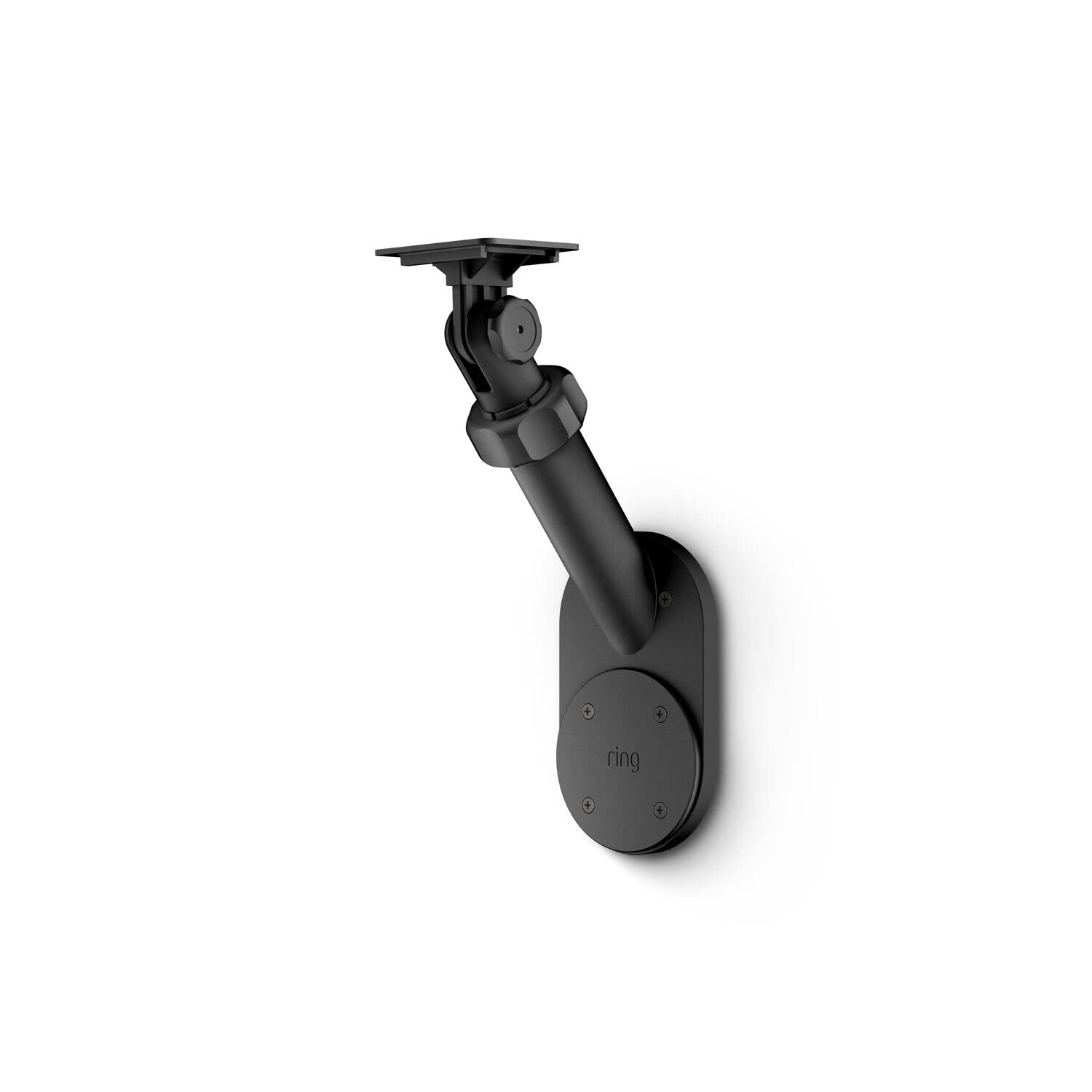 Black Adjustable Wall Mount for Solar Panels and Cameras