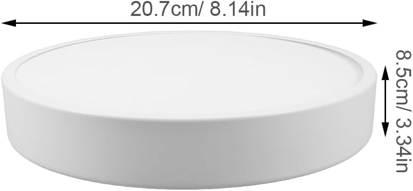 Generic Ceiling Light Cover: 30cm/11.8" Round Plastic Lamp Shade Flush Mount Ceiling Cover Replacement Light Fixture for Hallway Kitchen Living Room