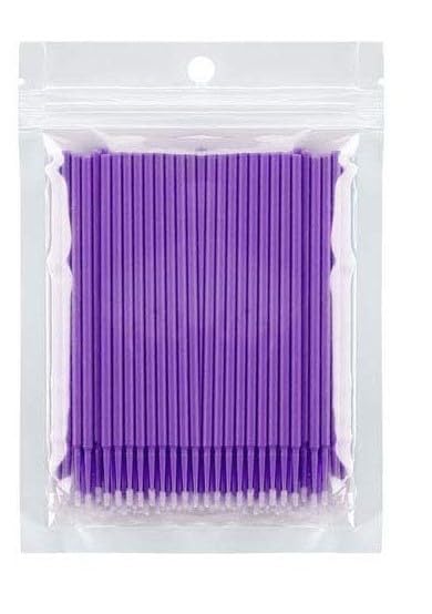 100 pcs Micro Brushes, Microswabs for Eyelash Extensions, Microbrush Applicators Brush, Lash Mascara Wand Cotton Swabs Qtips for Eye Dental Lashes Eyebrow and Personal Care (PURPLE) 100 pcs Micro Brushes, Microswabs for Eyelash Extensions, Microbrush Applicators Brush, Lash Mascara Wand Cotton Swabs Qtips for Eye Dental Lashes Eyebrow and Personal Care (PURPLE)