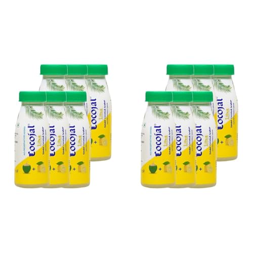 Image of Cocojal Lime Tender Coconut Water | No Added Preservatives | No Added Flavours | Not from Concentrate | 200 ml (Pack of 12)