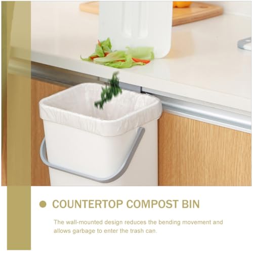 Caneca de basura colgante para gabinete de cocina con tapa miniatura 5