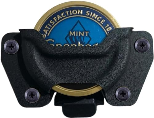 MIE Productions DIP CAN/ZYN CAN Holster - Inside and Outside the Waistband - Adjustable Retention - Made in the USA (Dip Can Black)