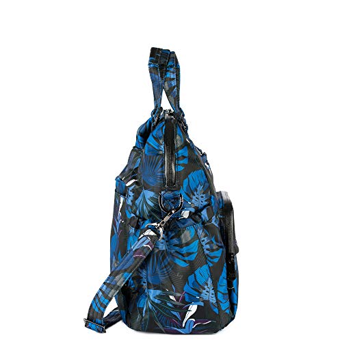 Lug Canter Shoulder Bag, Botanical Black