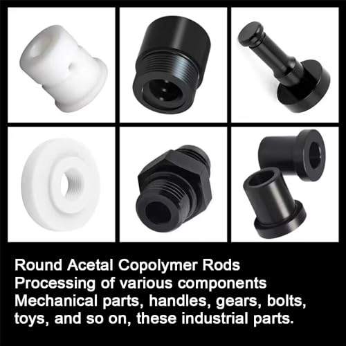 Image of 4Pack Round Acetal Copolymer Rods - Dia 1 /2 inch (12.2mm) 12-Inch Length
