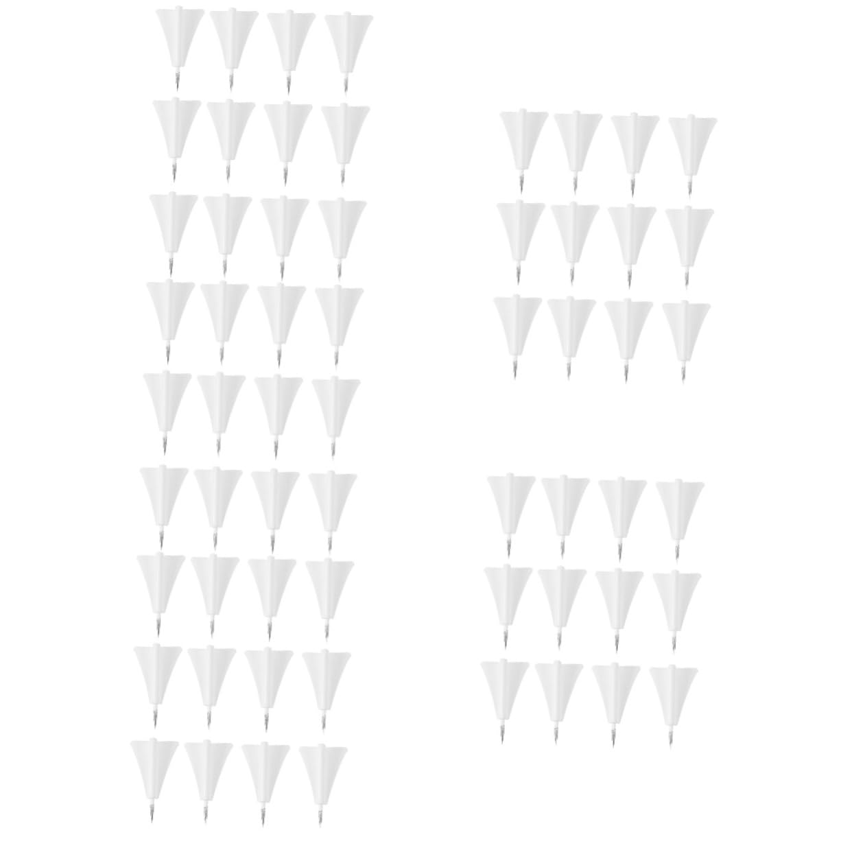 Veemoon 5 Boîtes Punaise d'avion en Métal Punaises Goupille Carte Feutrine Feutre Poussoir Épingles Clips De Punaise Accessoires pour Tableaux en Liège Blanche