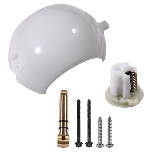 Image of 385318162 RV Toilet Flush Pedal Ball & Shaft Kit Compatible with Dometic Sealand Vacuum Toilets, Flush Cover with Metal Pedal for Camper Trailer & Boat Toilets Parts