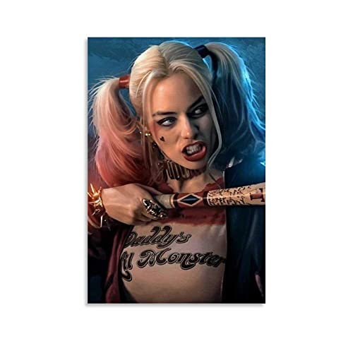 Lienzos De Fotos Película Harley Quinn Picture Print Modern Family Bedroom Decor Posters 50x70cm...