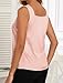 Plilima Tank Tops for Women Plunge Blouses Off Shoulder Satin Silk Cami Camisoles Deep V Neck Undershirt Light Pink