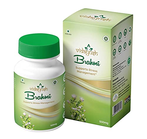 VIDAYUSH Ayurvedic Brahmi Tablets/Bacopa Monnieri Tablets – 500mg (Pack of 2) (60 Tablets) VIDAYUSH Ayurvedic Brahmi Tablets/Bacopa Monnieri Tablets – 500mg (Pack of 2) (60 Tablets)