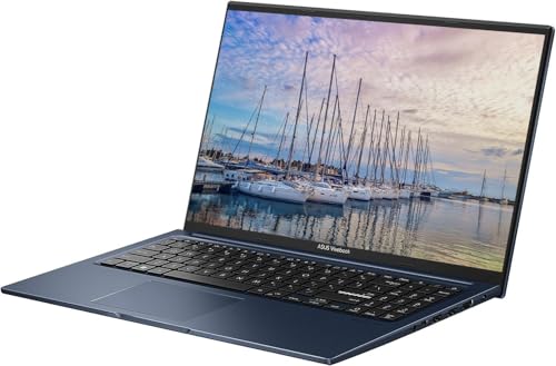 Image of ASUS Vivobook Portable 15.5 inch FHD IPS Laptop, Intel i5 Processor Up to 4.38GHz, 8GB Ram, 512GB SSD, Ultra-Fast Wi-Fi, HDMI, Windows 11 OS, Dale Black, Renewed