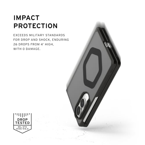 Image of Urban Armor Gear UAG Compatible with Galaxy Z Fold 8 Case, Mouve - Magnetic Charging Two-Piece Open-Hinge Design, Air-Soft Corners, Military-Grade Drop Tested - Ash