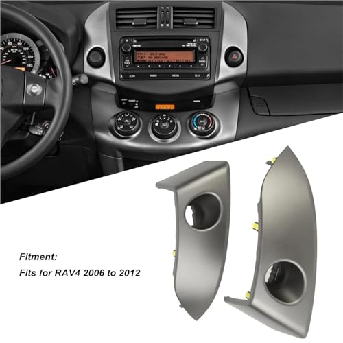 Repara rejillas rotas salpicadero RAV4 2006-2012 con este panel central de radio 4