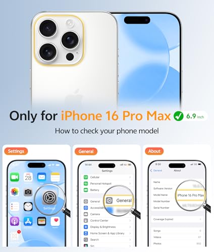 Image of FNTCASE for iPhone 16 Pro Max Case: [Compatible with Magsafe] Translucent Matte Cases with [Full Camera Protection] [Screen Protector] Military Grade Shockproof Protective Phone Cover - Ice Blue