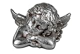 formano Engelbüste antik-Silber Patina 20 cm Dekoration Figur Putte