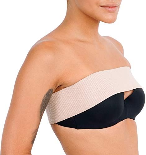 Invera Breast Implant Stabilizer Band, Post Surgery Augmentation And Reduction Strap, Chest Belt, Support Bandage, One Size Fits All (Beige)