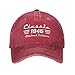 Classic 1946 hat Vintage Limited Edition 80th Birthday Retro Cotton Baseball Cap Red