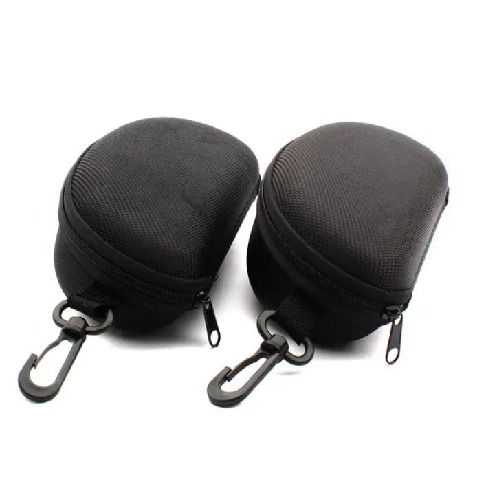 Image of AT TECH Zipper Cases /Cover /Pouch /Box For Sunglasses, Goggles, Eyewear, Glares, Speactacles. (Qty. 2 pcs.) (Black)