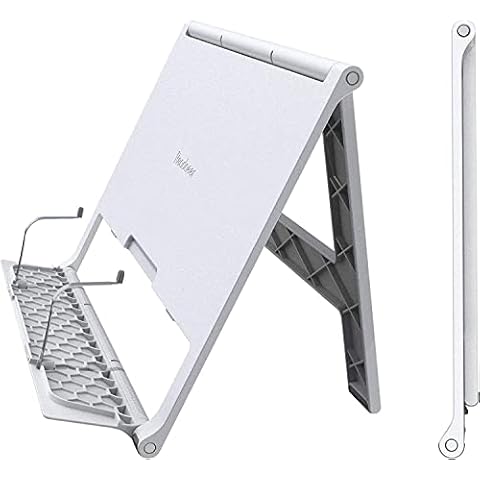 Soporte de libro para lectura Readaeer de plástico rígido con pinzas de metal y silicona Cover