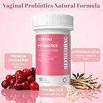 Vaginal Probiotics for Women - Vaginal Moisturizer Supports Vaginal Health, pH Balance, Fights Itch, Odor & Yeast, Enhances Intimate Wellness, 60 Capsules Probiotics, Cranberry, Ashwagandha - Image 3