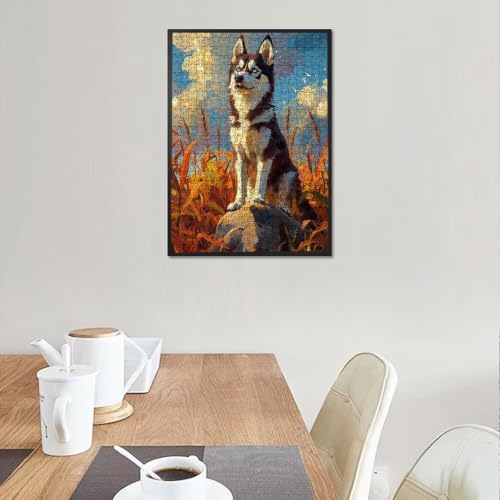 Puzzles de decoración perro arrozal 3000 piezas alta calidad 2