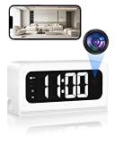 Slice Jelly 2K Clock Camera, 5G&2.4G WiFi Indoor Security Camera, Color Night Vision, Motion Detection with Alerts & Siren, 5200mAh Battery, Micro SD/Cloud Storage, Night Light