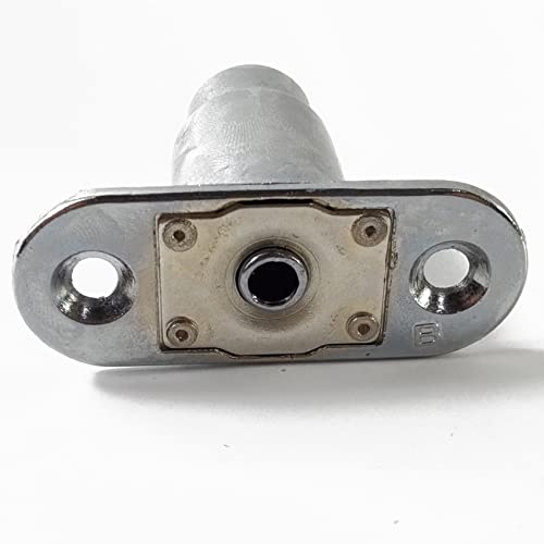 GXXMEI 4PCS Drawer Desk Wardrobe Cabinet Push Plunger Lock with 1pc Slotted Screwdriver, 3/4" Cylinder Diameter 7/8" Cylinder Length, Zinc Alloy Chrome Finish, Keyed Alike